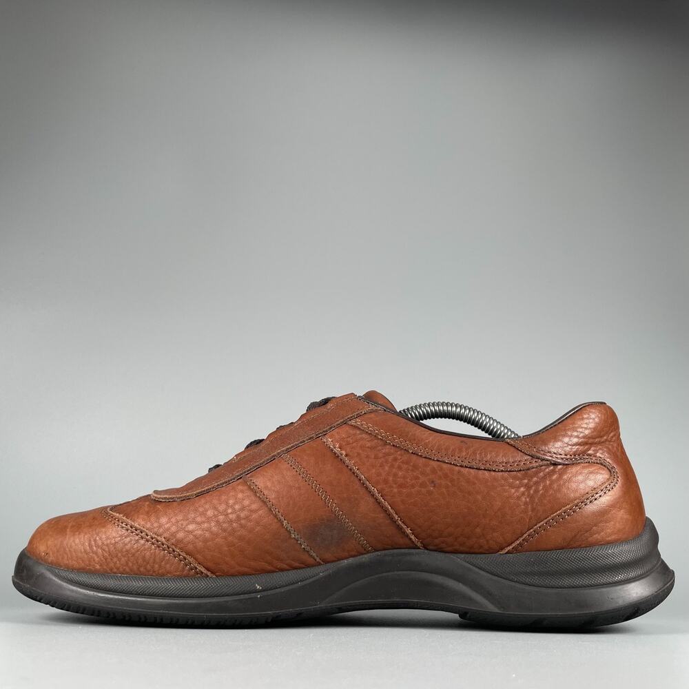 MEPHISTO Runoff Men's 10.5 Brown Leather Sneakers Comfort Lace Up Walking Shoes - Picture 7 of 9